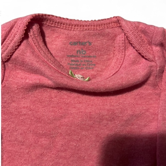 Carter's girl onesies- Pink, Cream, and Gray - Picture 6 of 10